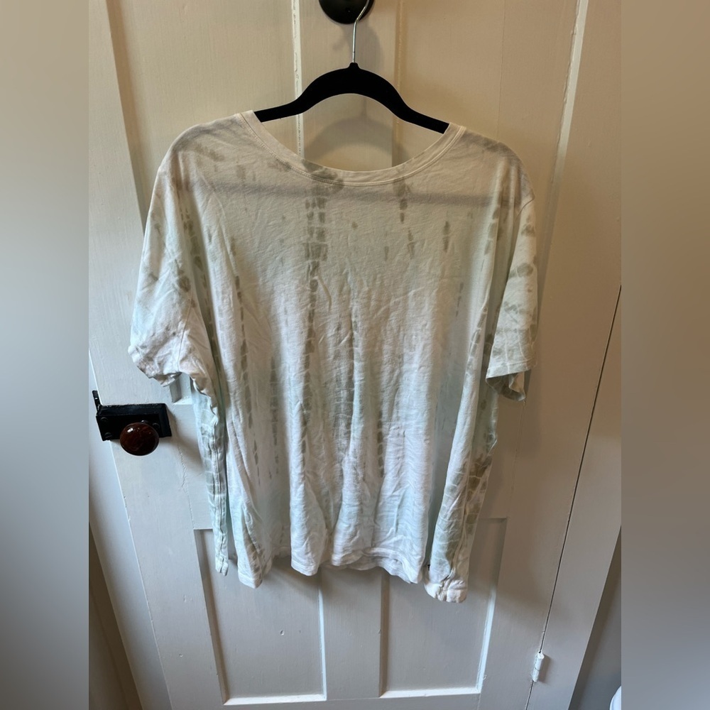 Athleta 100% Cotton Basic Tie Dye Tee Size 3X